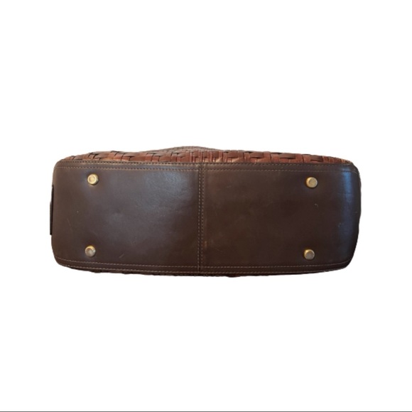 Cole Haan Genevieve Weave Triangle Bag Cole Haan Woven Leather Purse - Picture 5 of 13